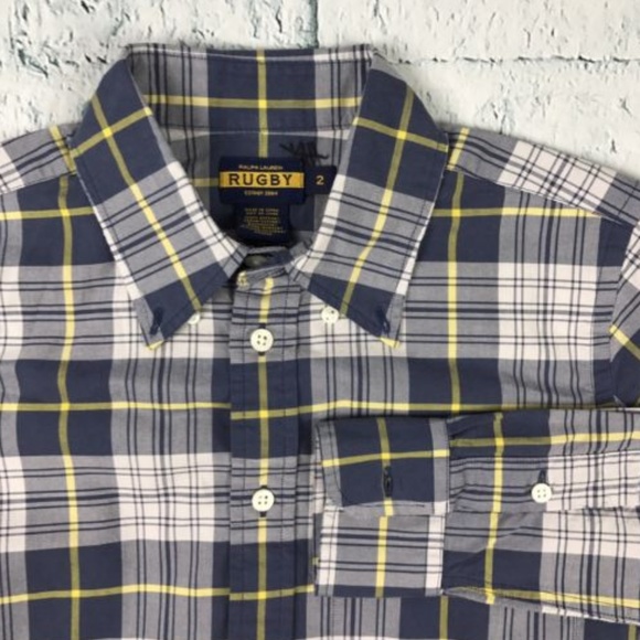 Ralph Lauren Tops - Ralph Lauren Rugby Plaid Long Sleeve Shirt F119